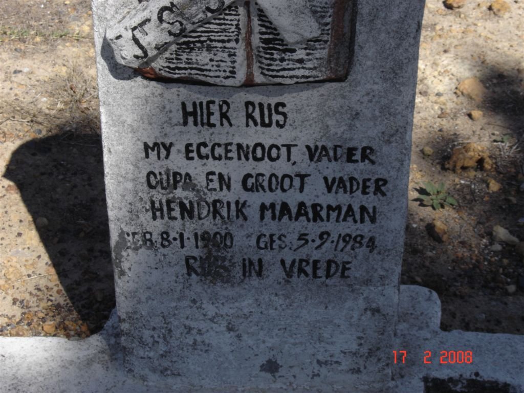 MAARMAN Hendrik 1900-1984
