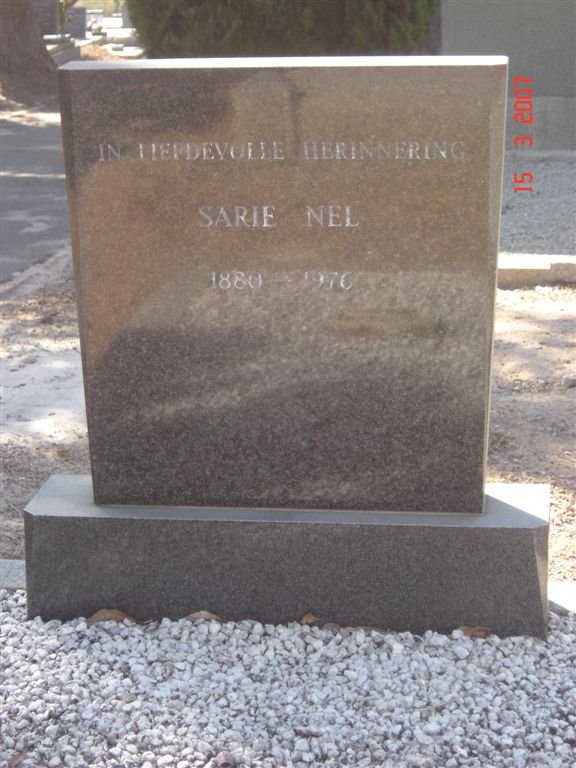 NEL Sarie 1880-1976