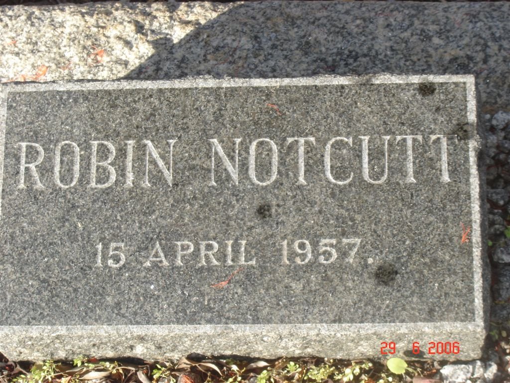 NOTCUTT Robin -1957
