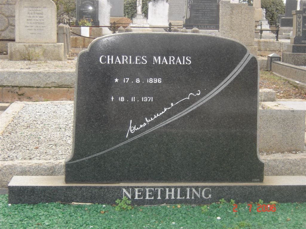 NEETHLING Charles Marais 1896-1971