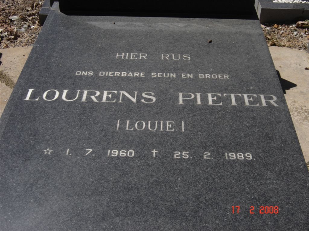 NUNEZ Lourens Pieter 1960-1989