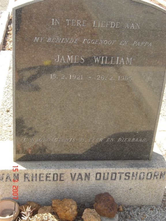 OUDSTHOORN James William, van Rheede van 1921-1965