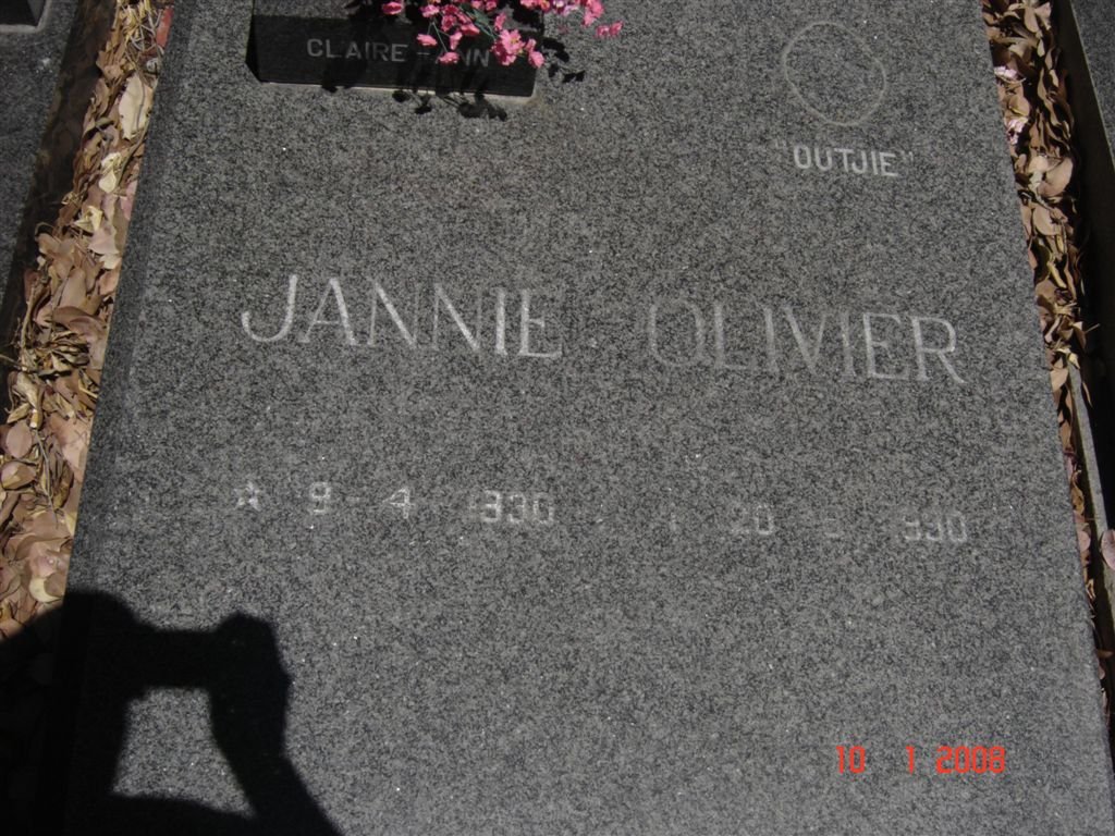OLIVIER Jannie ??-1990