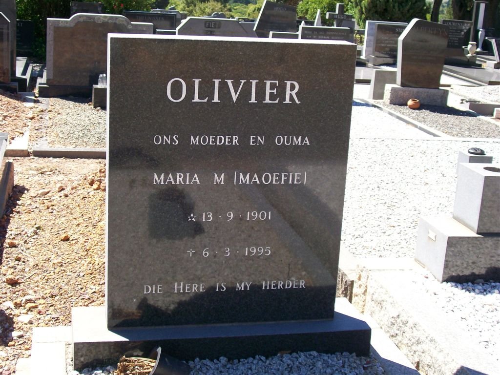 OLIVIER Maria M. 1901-1995