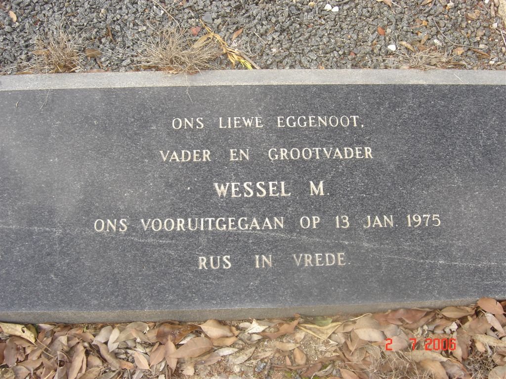 OOSTHUIZEN Wessel M. -1975