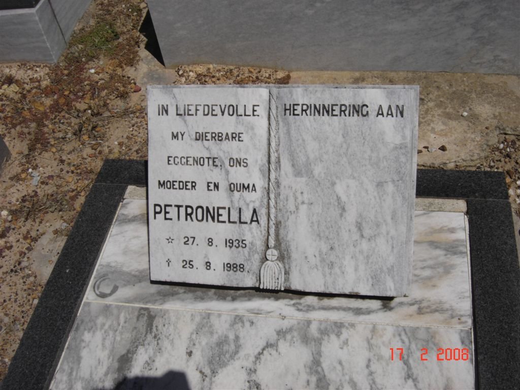 OLIVIER Petronella 1935-1988