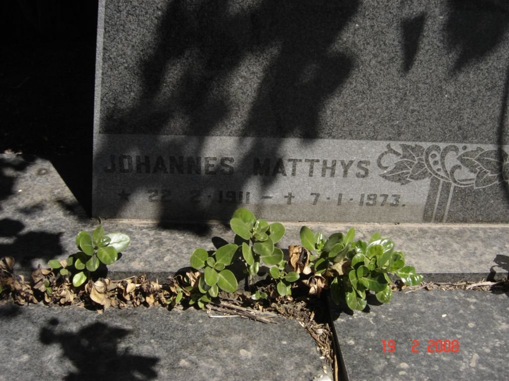 POTGIETER Johannes Matthys 1911-1973 &amp; Carolina Margaretha 1909-1974
