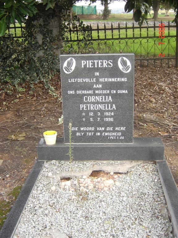PIETERS Cornelia Petronella 1924-1996