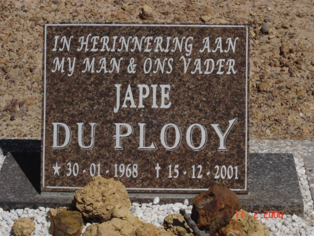 PLOOY Japie, du 1968-2001