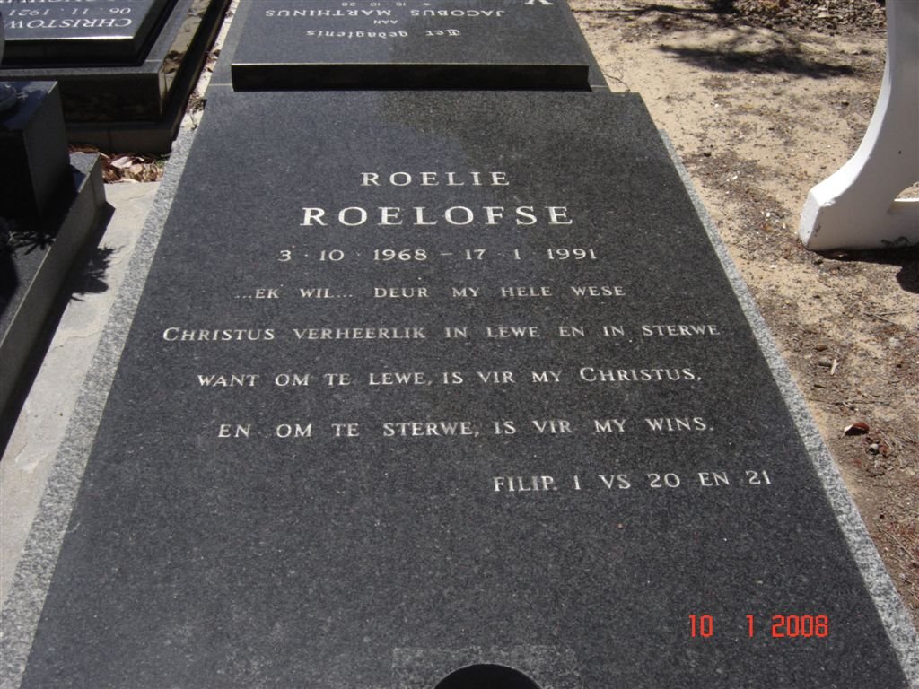 ROELOFSE Roelie 1968-1991