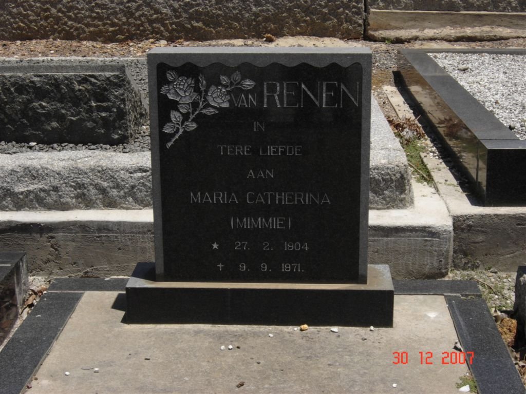 RENEN Maria Catharina, van 1904-1971