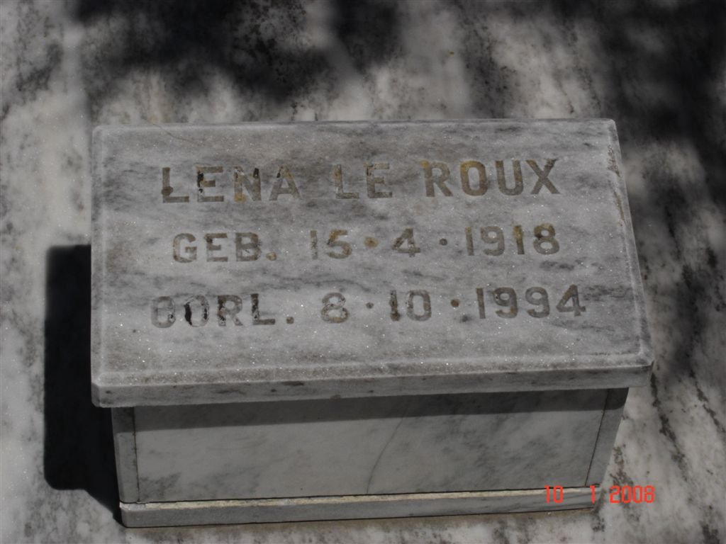 ROUX Lena, le 1918-1994