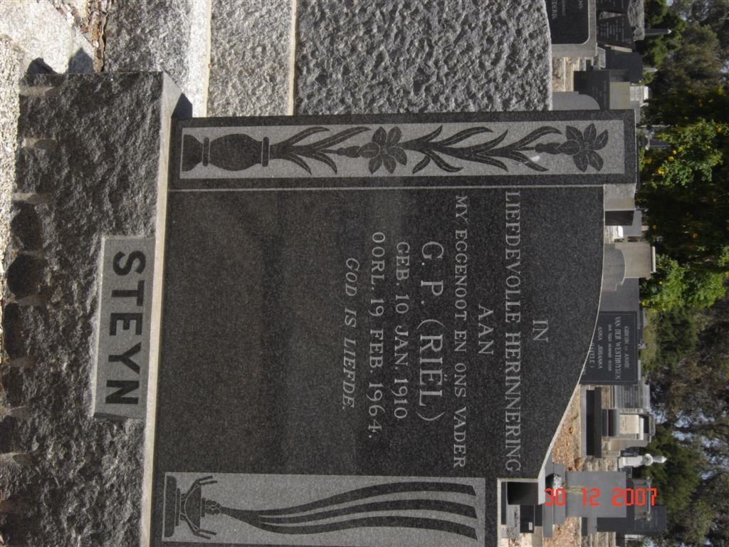STEYN G.P. 1910-1964