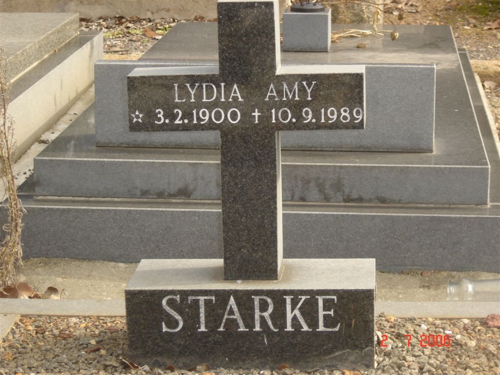 STARKE Lydia Amy 1900-1989