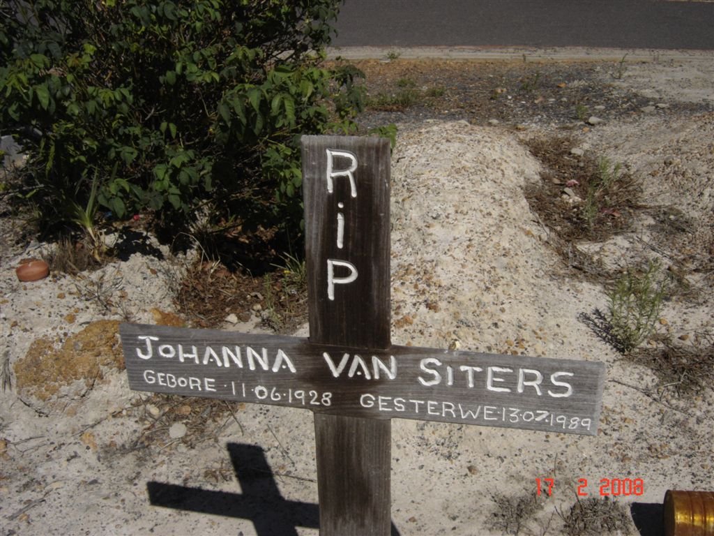 SITERS Johanna, van 1928-1989