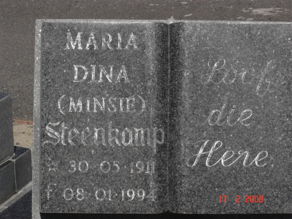 STEENKAMP Maria Dina 1911-1994