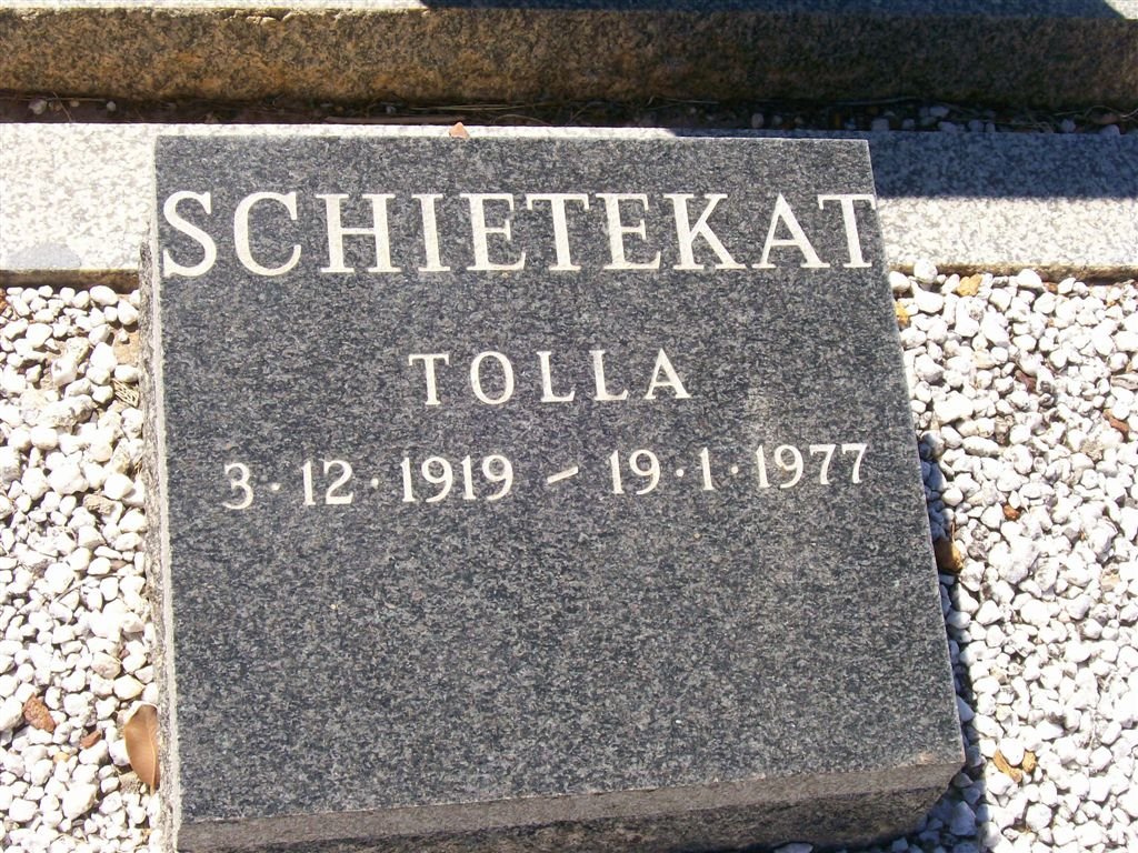 SCHIETEKAT Tolla 1919-1977