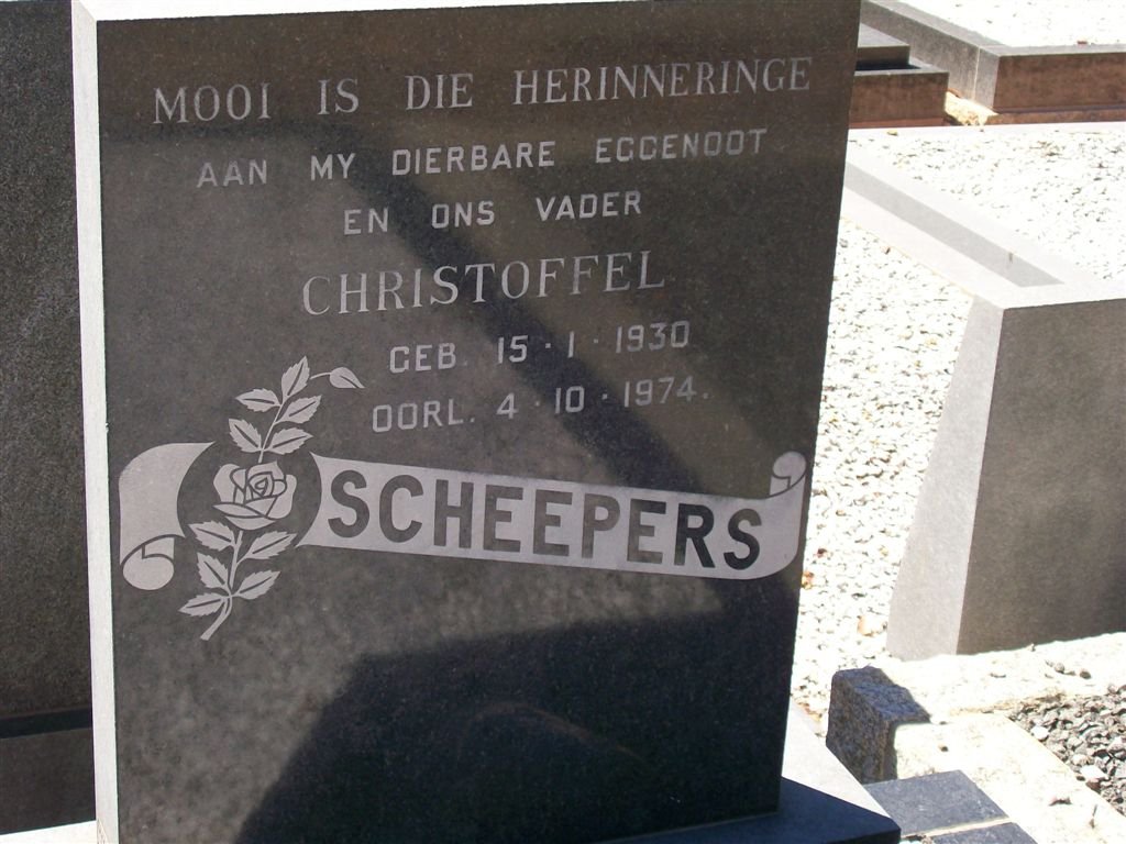 SCHEEPERS Christoffel 1930-1974