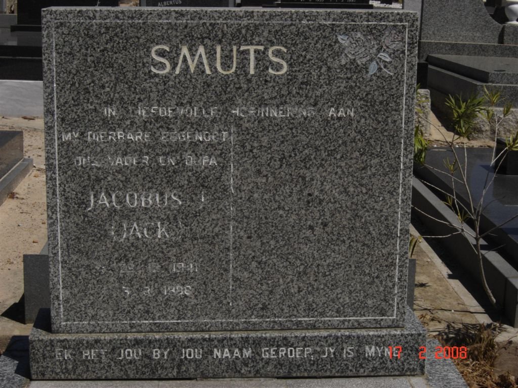 SMUTS Jacobus 1941-1988