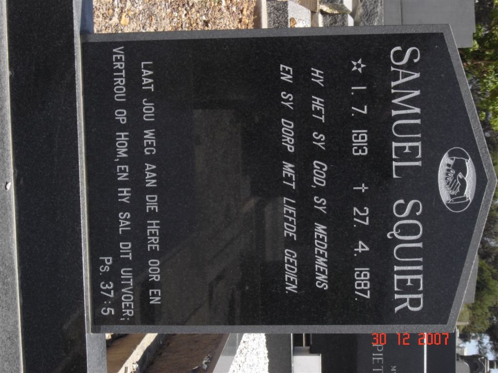 SQUIER Samuel 1913-1987
