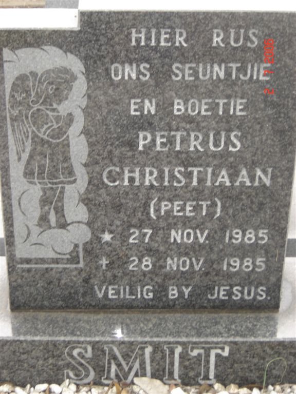 SMIT Petrus Christiaan 1985-1985
