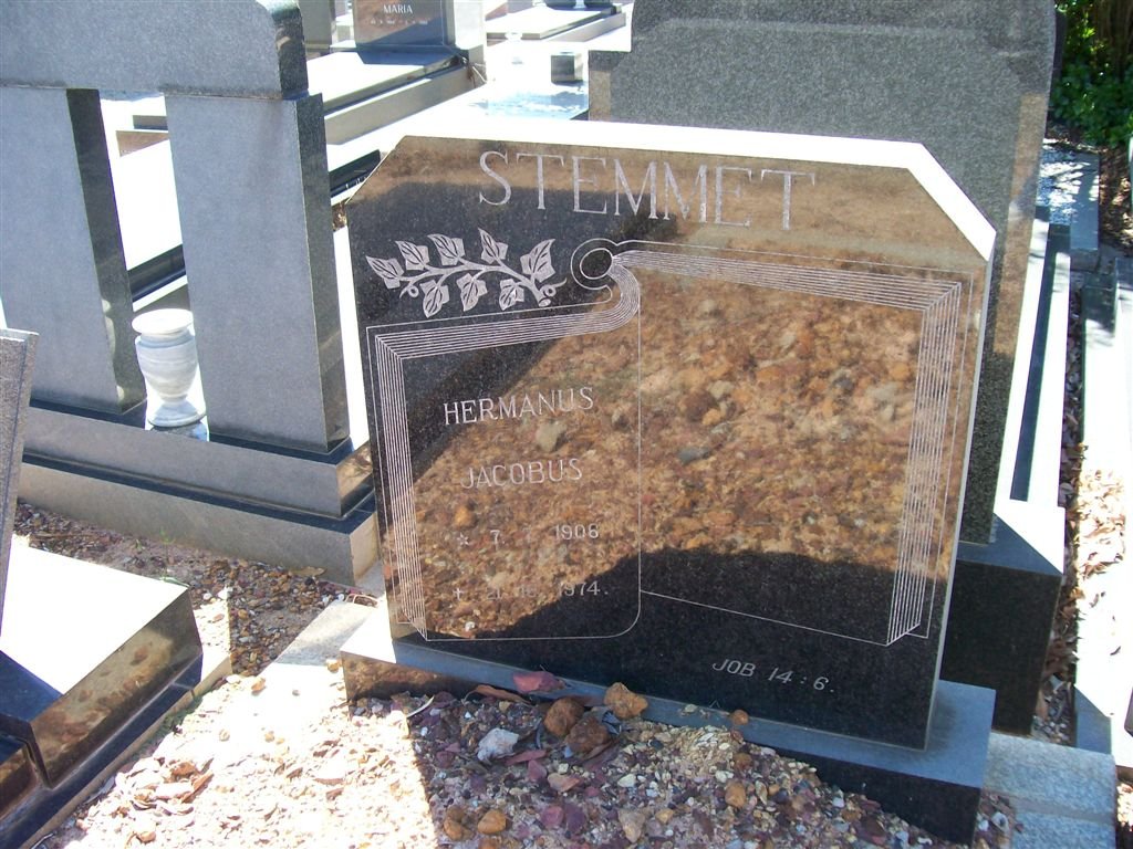 STEMMET Hermanus Jacobus 1906-1974