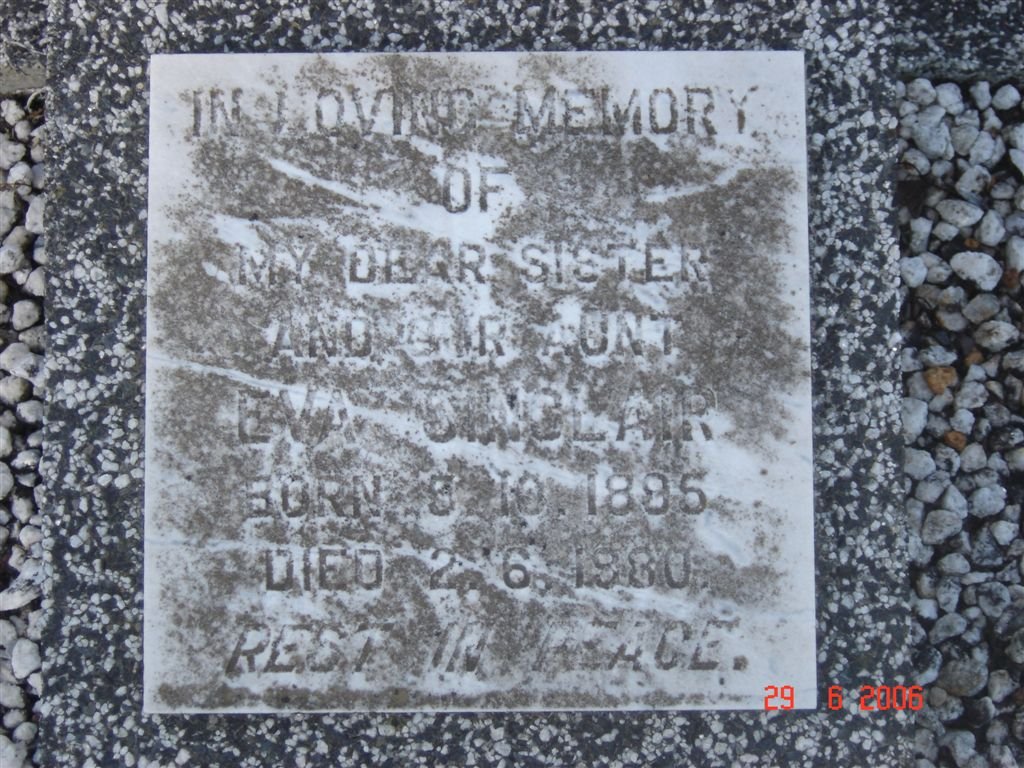 SINCLAIR Eva 1895-1980