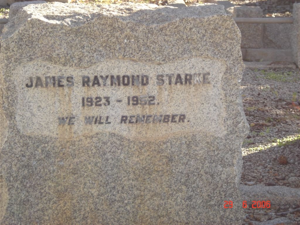 STARKE James Raymond 1923-1952