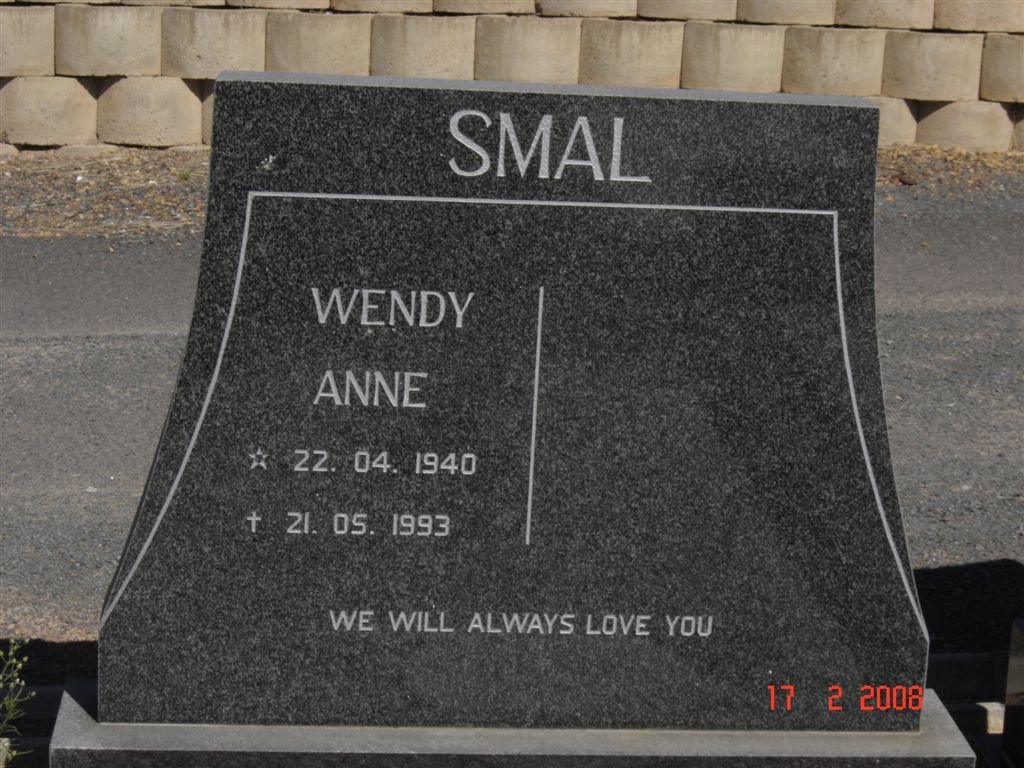 SMAL Wendy Anne 1940-1993