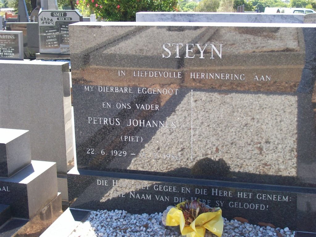 STEYN Petrus Johannes 1929-1980