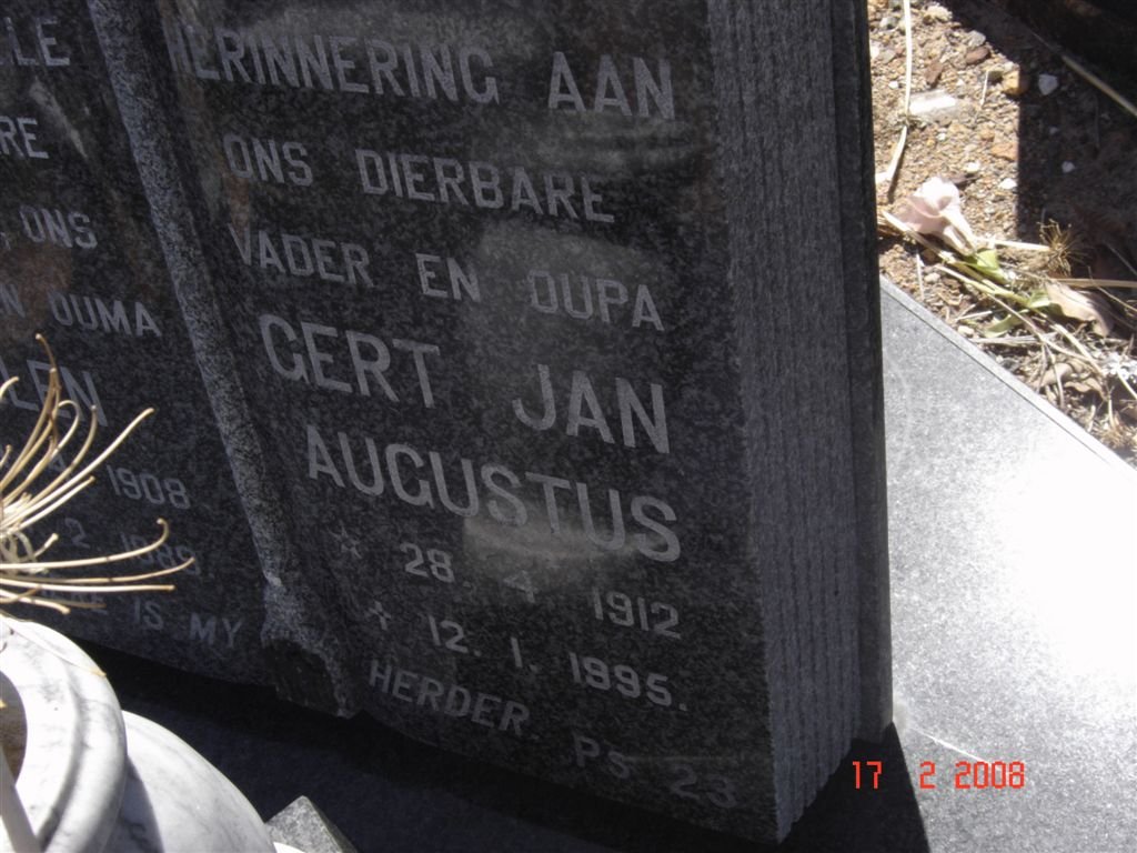 SCHYFF Gert Jan Augustus, van der 1912-1995 &amp; Helen 1908-1989