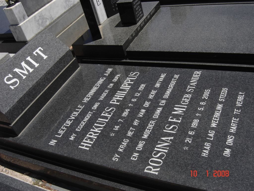 SMIT Herkules Philippus 1914-1991 &amp; S.E.M. STANDER 1918-2005
