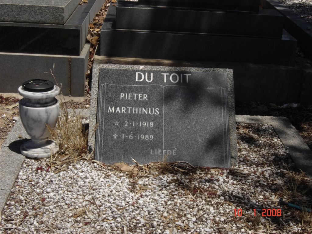 TOIT Pieter Marthinus, du 1918-1989