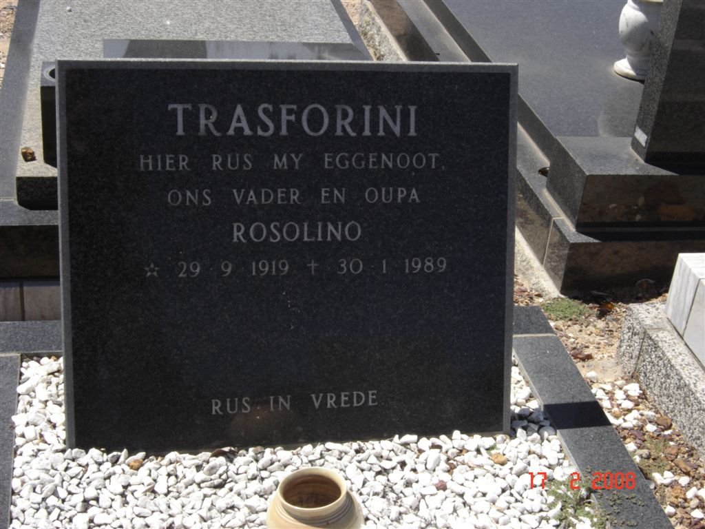 TRASFORINI Rosolino 1919-1989