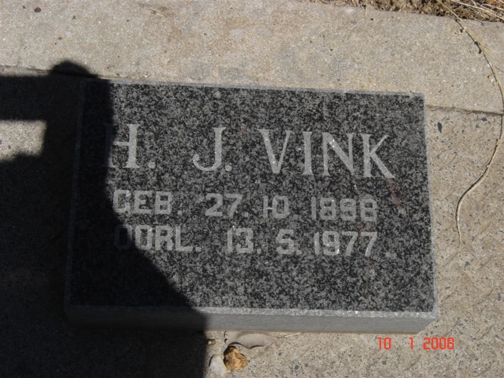 VINK H.J. 1898-1977