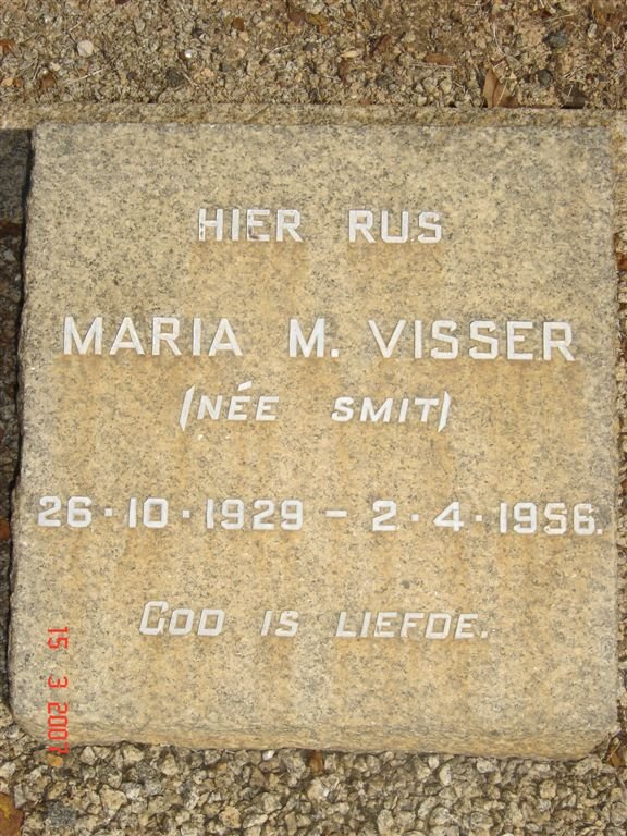 VISSER Maria M., nee SMIT 1929-1956