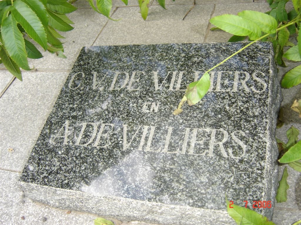 VILLIERS C.V., de &amp; A.