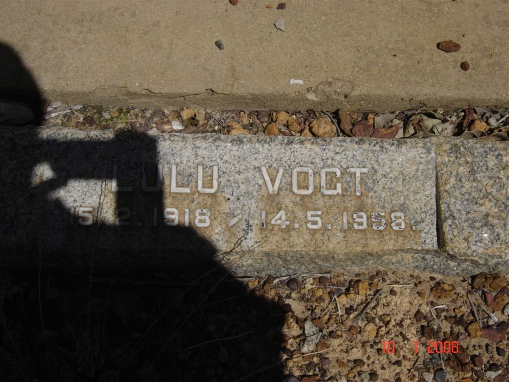 VOGT Lulu 1918-1958