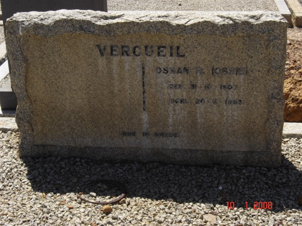 VERCUEIL Osman R. 1907-1963