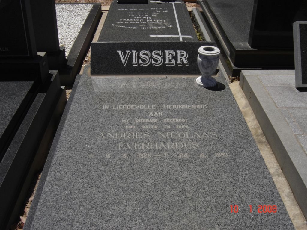 VISSER Andries Nicolaas Everhardus 1925-1990