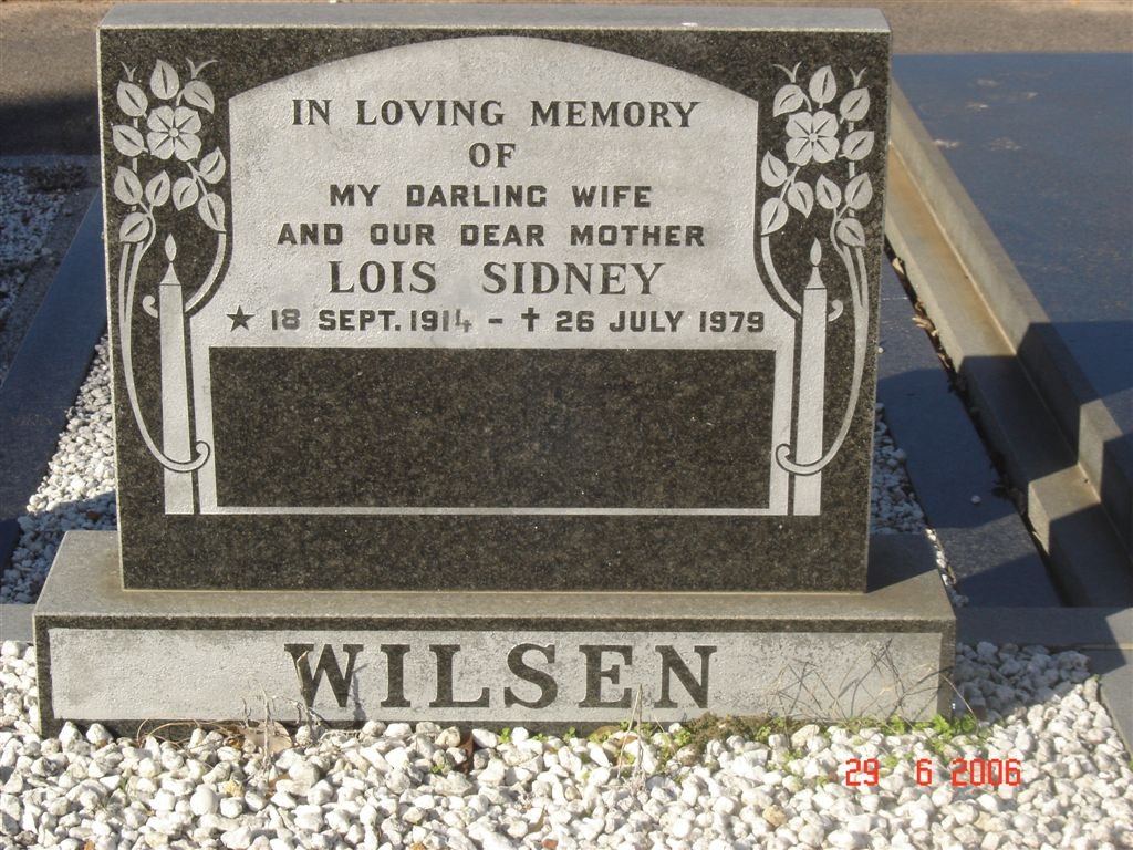 WILSEN Lois Sidney 1914-1979