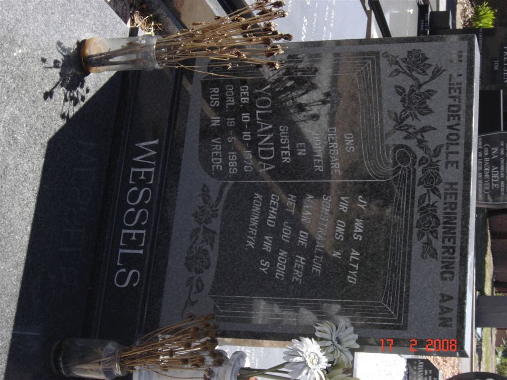 WESSELS Yolanda 1970-1989