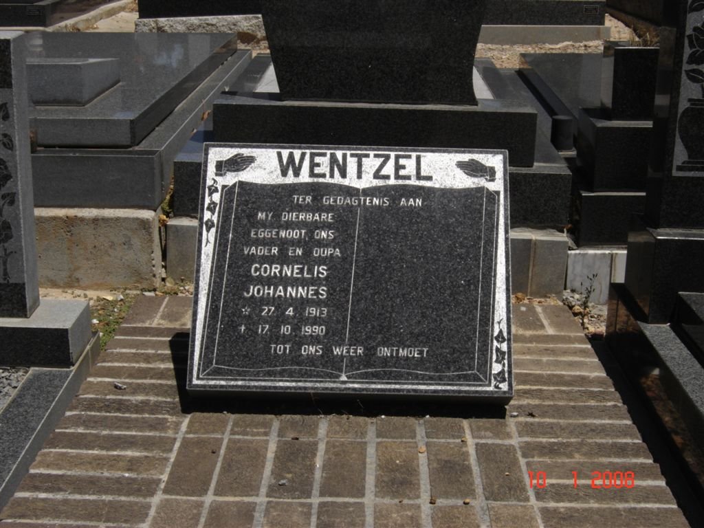 WENTZEL Cornelis Johannes 1913-1990