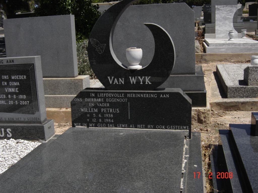 WYK Willem Petrus, van 1938-1984