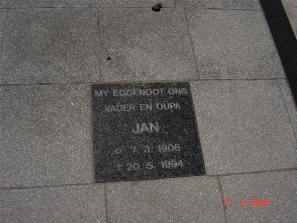 WESTHUIZEN Jan, van der 1906-1994