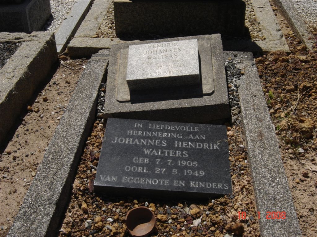 WALTERS Johannes Hendrik 1905-1949