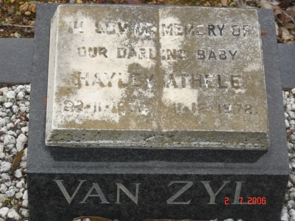ZYL Hayley Athele, van 1972-1972