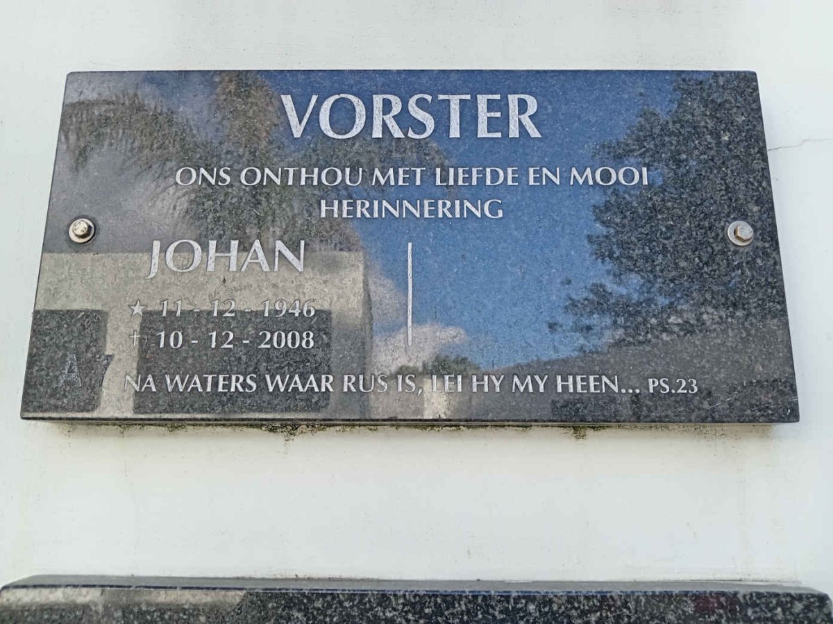 VORSTER Johan 1946-2008