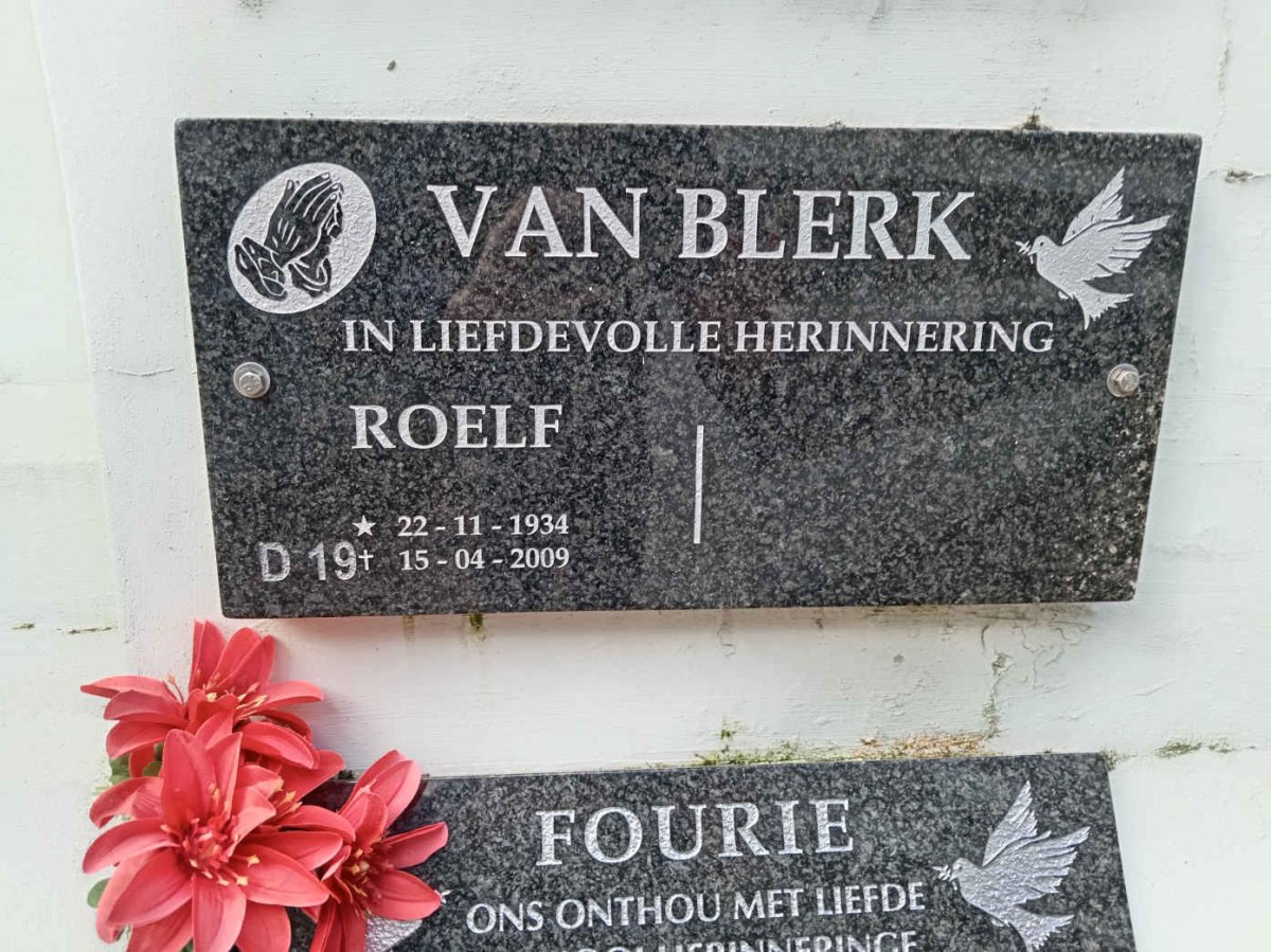 BLERK Roelf, van 1934-2009