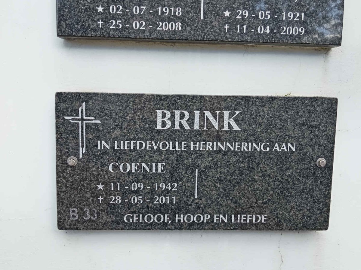 BRINK Coenie 1942-2011